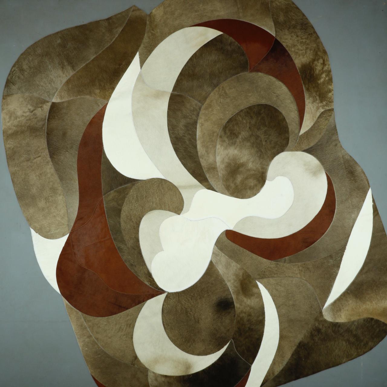FD89E- LAURA Leather Art Rug