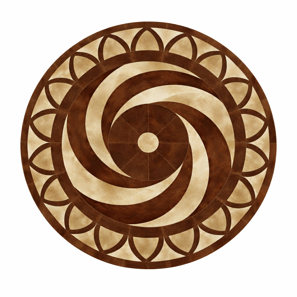 FD | Mandala Leather Rug