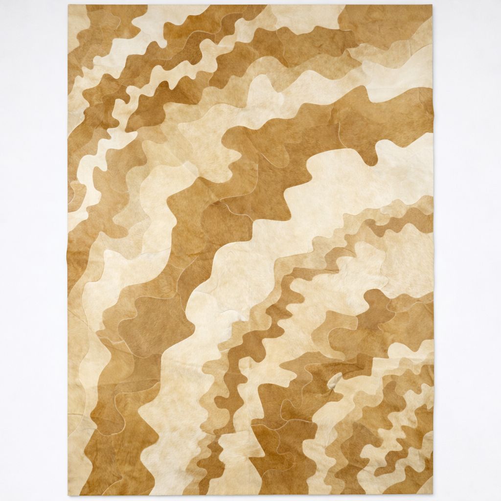 FD39E – NICOLE | Organic Contemporary Leather Rug