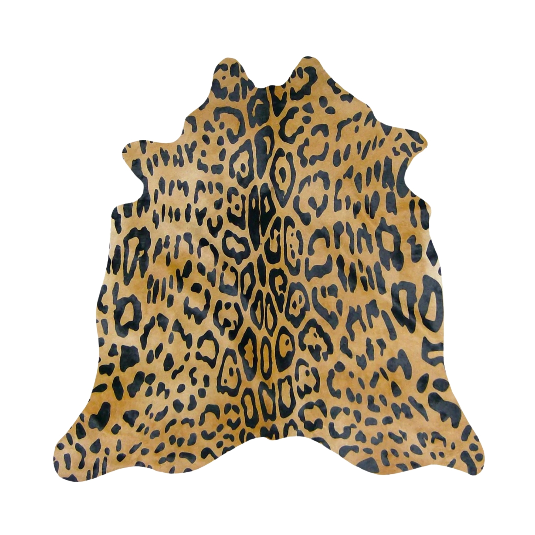  AMAZON JAGUAR GOLD – Printed Genuine Leather Rug