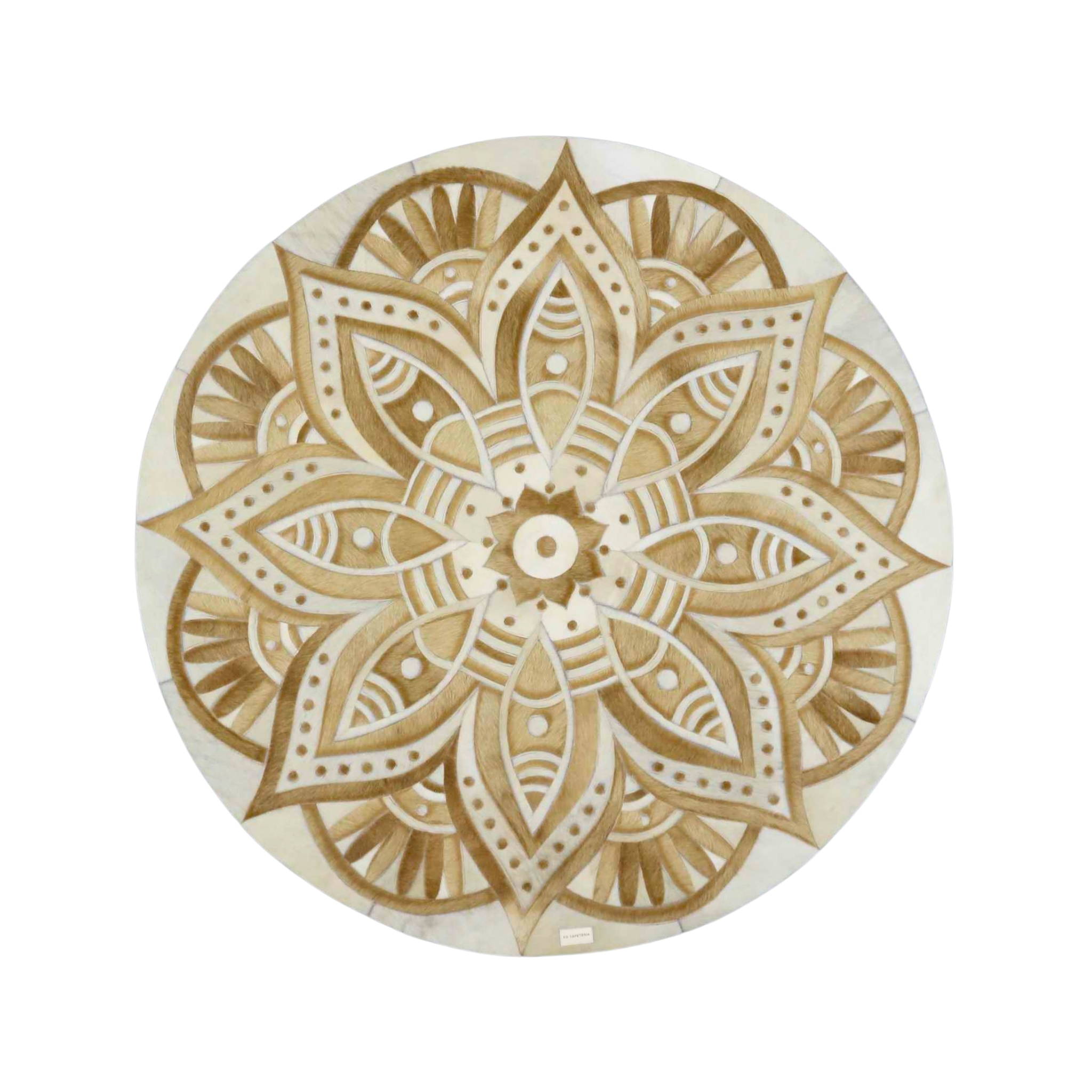 FD310E- CONEXÃO Genuine Leather Rug | Mandala