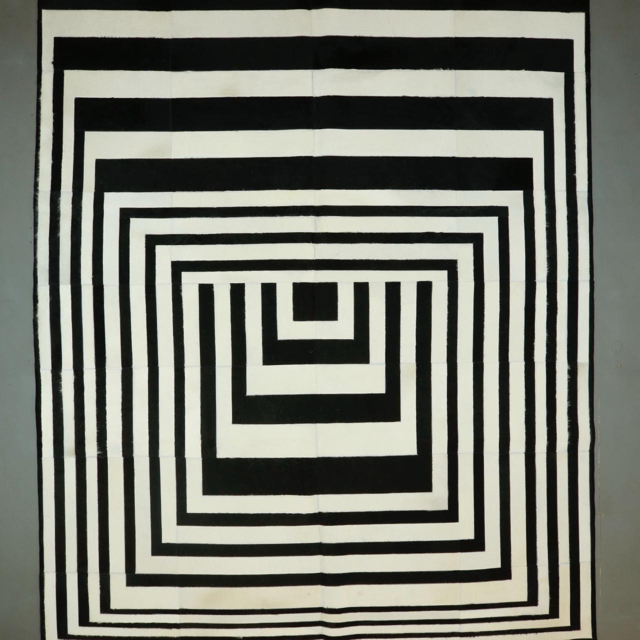 GEO Artistic Genuine Leather Rug | Wall & Floor Design | Art Collection