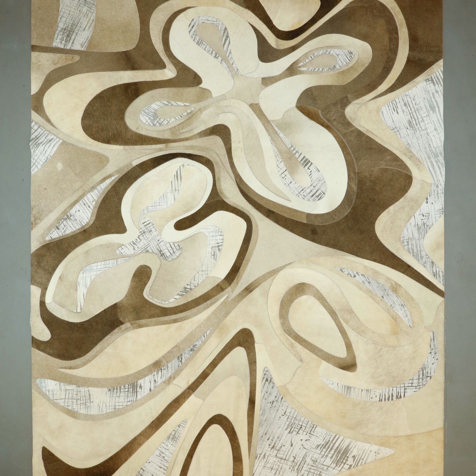 FD45E- ZAHA Leather Art Rug